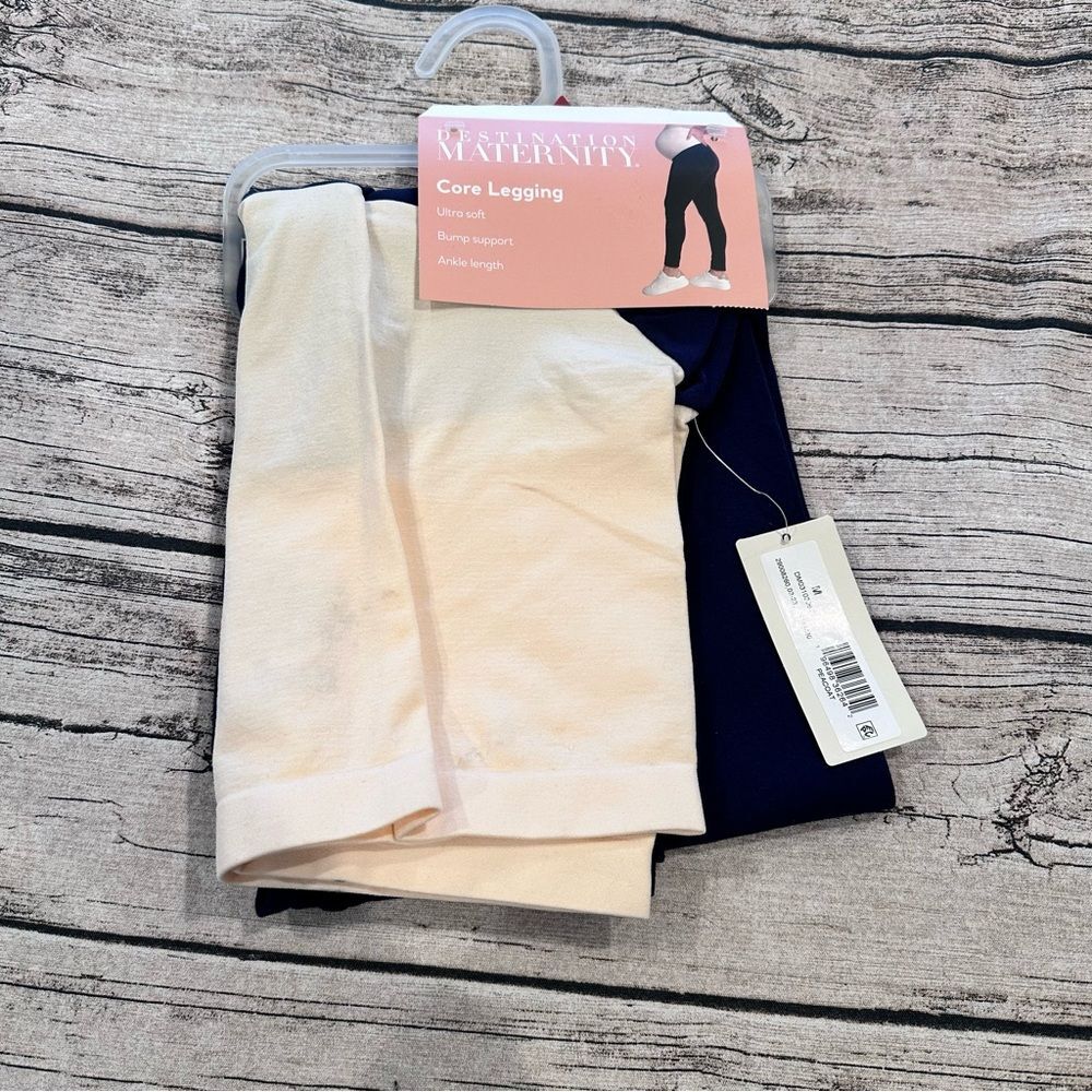 NWT Destination Maternity—  Maternity Core Leggings in Navy Size Medium